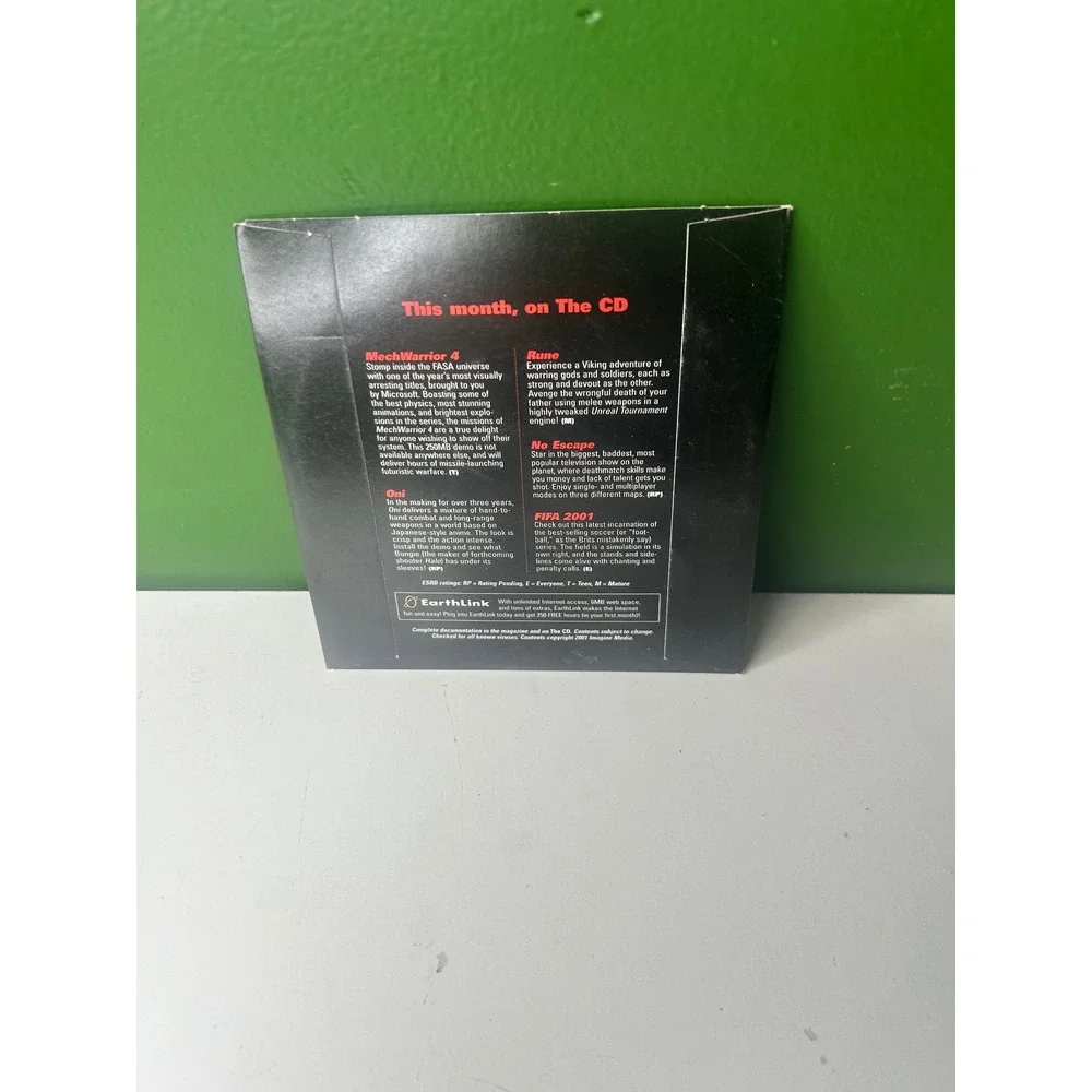 PC Gamer Disc 6.4 February 2001 MechWarrior 4 Vengeance Demo CD-ROM Vintage